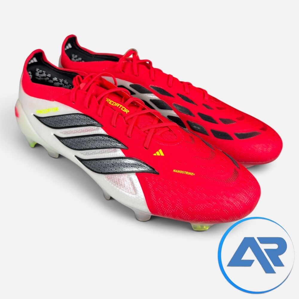 Adidas Predator Elite FG Cleats ‘Lucid Red Black White’ Men’s Size 13 JS0433